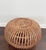Mid-Century Modern 1960s Vintage Franco Albini Style Wicker Ottoman For Sale - Image 3 of 8