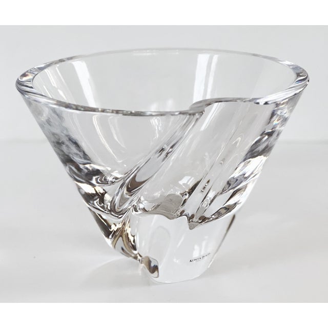 Vintage Goran Warff Artist Art Glass Bowl for Kosta Boda For Sale In Houston - Image 6 of 15