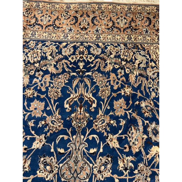 Pasargad Persian Nain Silk & Wool Rug For Sale In Washington DC - Image 6 of 6