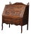 19th Century French Louis XV Carved Oak Secrétaire With Figural Scenes For Sale