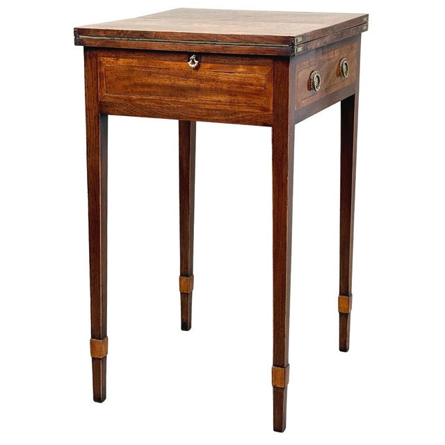 Georgian Mahogany Patience Card Game Table, 1780 For Sale - Image 4 of 14