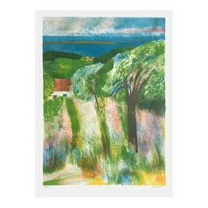1990 Guy Bardone La Bergerie Lithograph