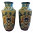 19th Century French Enameled Longwy Vases - a Pair For Sale