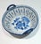 Vintage Blue and White Ironstone Waxed Basket For Sale - Image 9 of 11