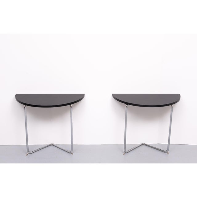 Bauhaus Crescent Tables, 1930s, Set of 2 For Sale - Image 12 of 12