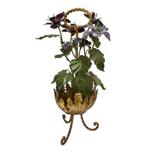 Italian Tole Flower Sculpture