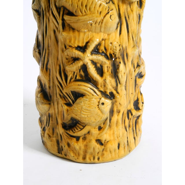 Large Mid-Century Modern Glazed Ceramic Floor Vase with Maritime Fish and Starfish Motifs, 1960s For Sale - Image 17 of 18
