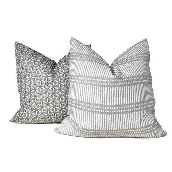 Add a new look by using pillow covers made of designer fabric! ⭐️ Ships Within 2 Days On the Front: Dash Dot Printed...