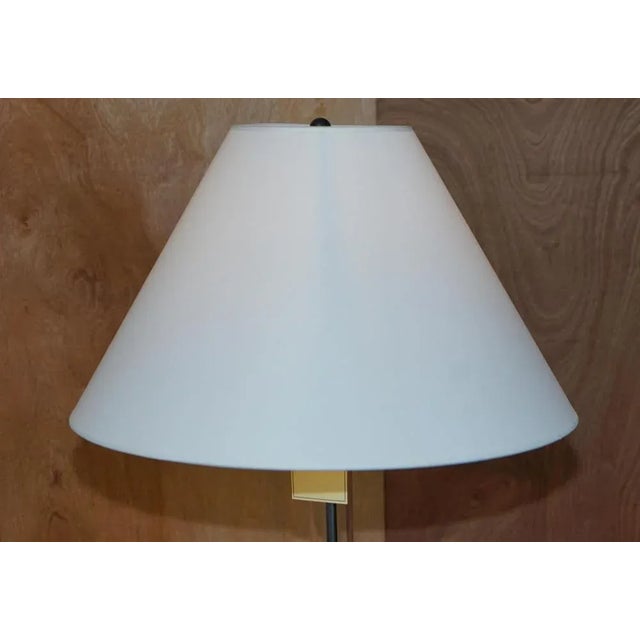 Antique Art Nouveau Brass Height Adjustable Standing Floor Lamp with Sculptured Frame For Sale - Image 14 of 18