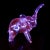 Mid-Century Modern Murano Cenedese Vintage Sommerso Alexandrite Purple Blue Accents Italian Art Glass Elephant Figurine For Sale - Image 3 of 8