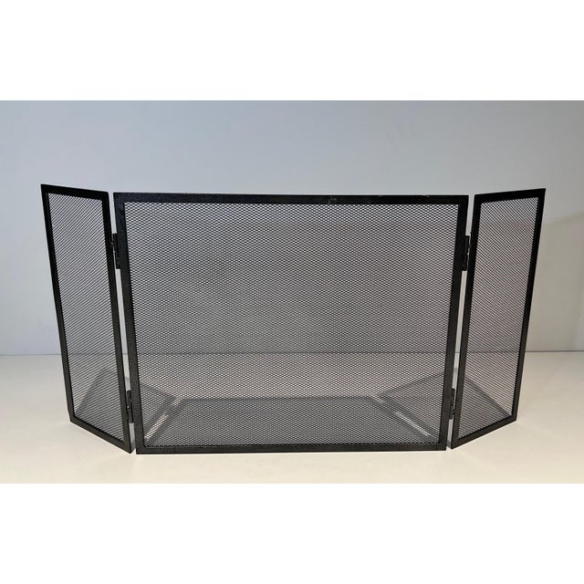 Steel Fireplace Screen. French. Circa 1970 For Sale - Image 9 of 9