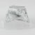 Stunning crystal swirl freeform paperweight by Daum, France. French design of the 1950s with a mouth-blown clear crystal...