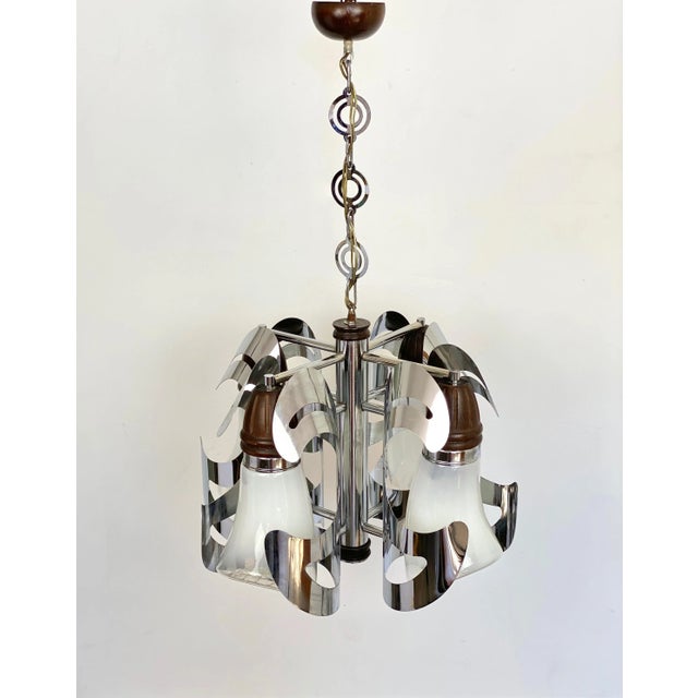 Italian Murano Glass Chandelier from Mazzega, 1970s For Sale - Image 15 of 17