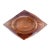Mid 20th Century Salmon-Pink Sommerso Faceted Glass Bowl / Ashtray, Attributed to Murano For Sale