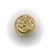 Modern 1990s Vintage 14k Gold Lion-Headed Coin Signet Ring, Size 9.75 For Sale - Image 3 of 10