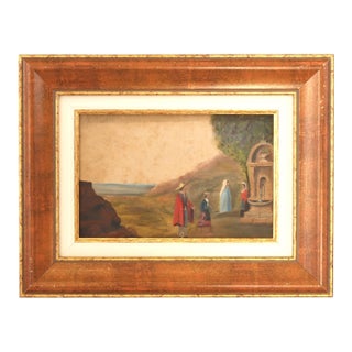 French Painting, Villagers in Provincial Dress For Sale