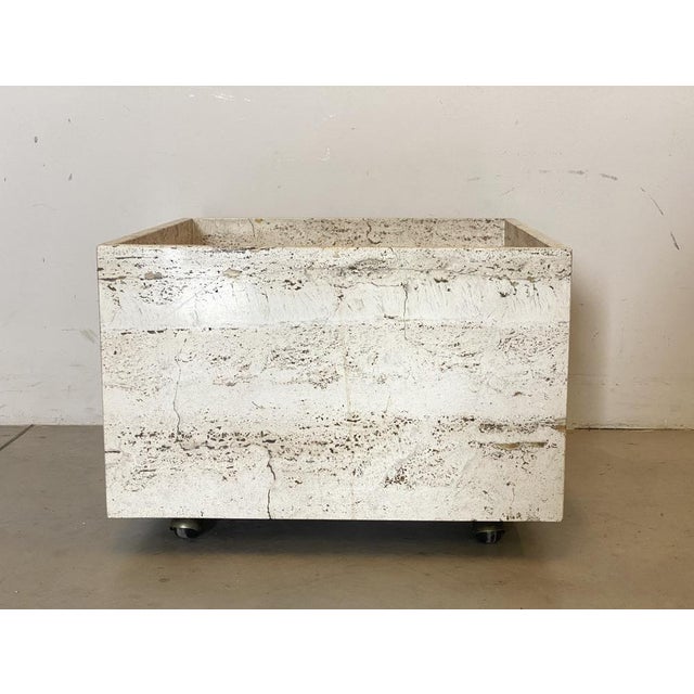 Ivory Travertine Planters, 1970s, Set of 2 For Sale - Image 8 of 18