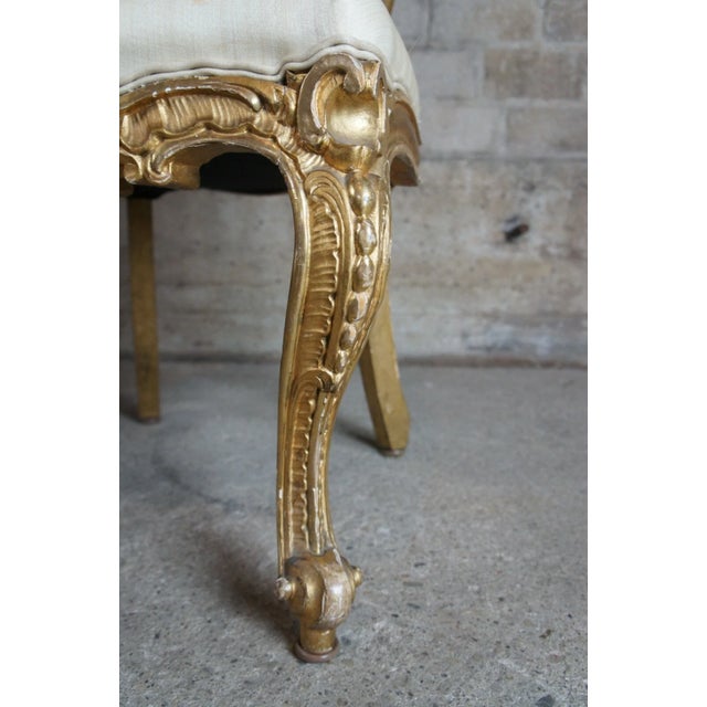 8 Antique Swedish 18th Century Baroque French Louis XV Rococo Gilt Dining Chairs For Sale In Dallas - Image 6 of 10
