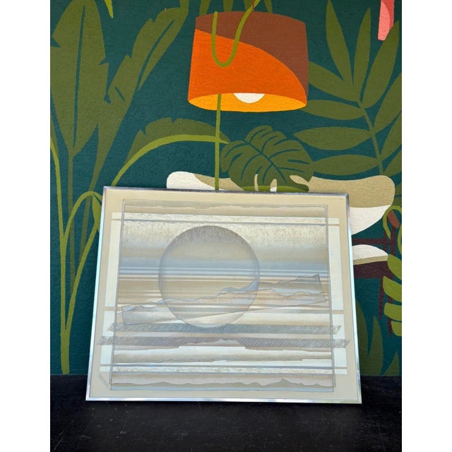 Postmod Artmaster Studios Abstract Sunset Painting For Sale - Image 4 of 7