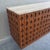 Brutalist Carved Wood Sideboard with Travertine Top For Sale - Image 6 of 17