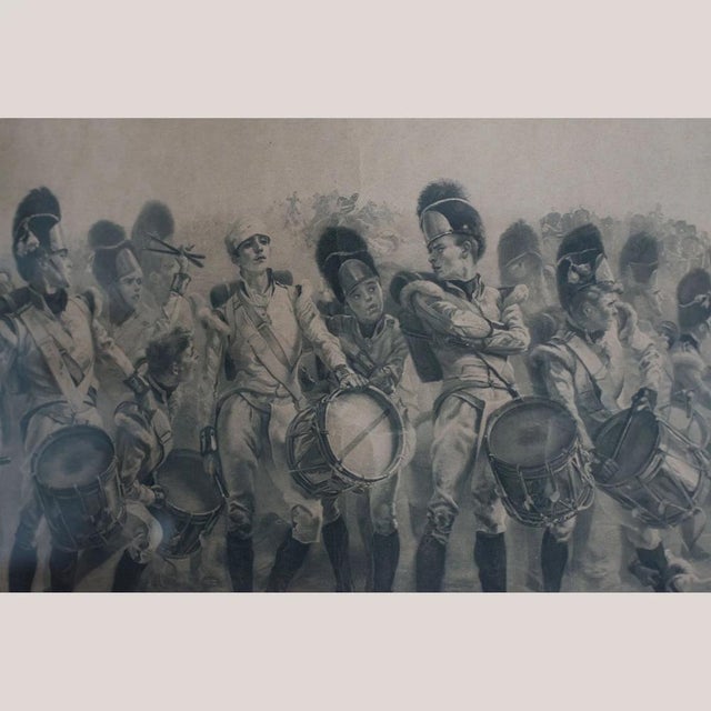 After Lady Butler, Steady, the Drums and Fifes!, 1890s, Lithograph For Sale - Image 4 of 10