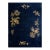 1930s Blue Navy Floral Modern Antique Chinese Art Deco Carpet 8'10" X 11'8" Handknotted Wool Rug For Sale