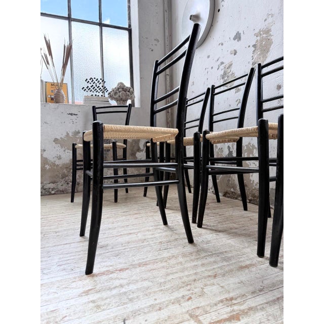 Italian Braided Rope Chairs, 1960s, Set of 6 For Sale - Image 12 of 18