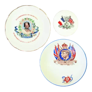 French & English Monarchy Royalware Collection, Set of 3