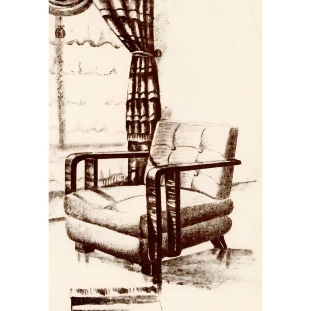 Art Deco Armchairs from Ferenc Fürst, Budapest, 1934, Set of 2 For Sale - Image 6 of 7