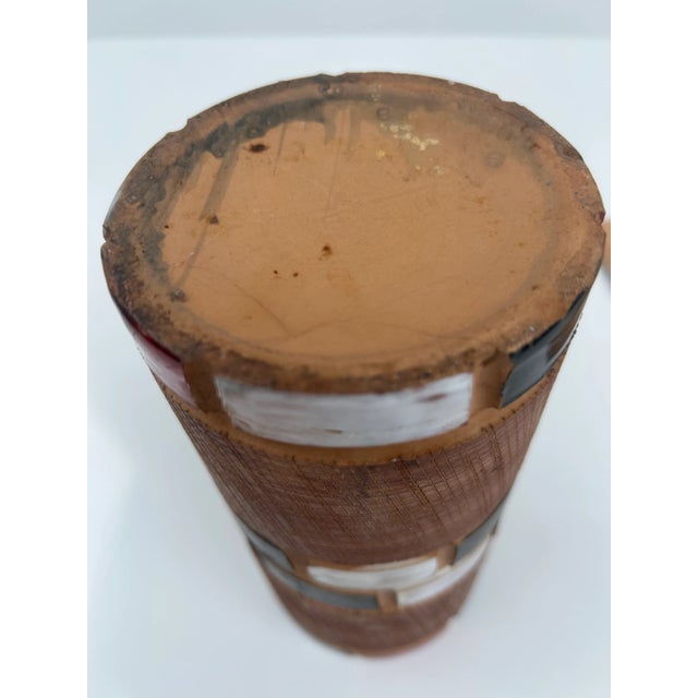 Brown Mid-Century Retro Vase & Ashtray Attributed to Fratelli Fanciullacci, Italy - Set of 2 For Sale - Image 8 of 8