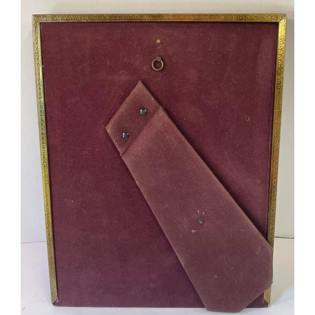 Mid 20th Century Vintage Metal Brass Frame For Sale - Image 5 of 6