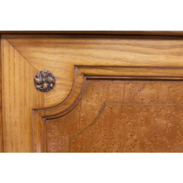 1920s Art Nouveau French Dressing Armoire Beveled Mirror, 1920 For Sale - Image 5 of 18