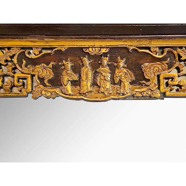 Wood Vintage 1960s Elm Mirror For Sale - Image 7 of 8