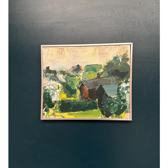 Kenneth Abrahamsson, Landscape, 1950s, Oil on Canvas, Framed For Sale - Image 13 of 16