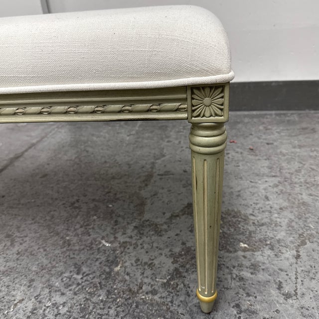 Textile Frontgate Etienne Bench For Sale - Image 7 of 12