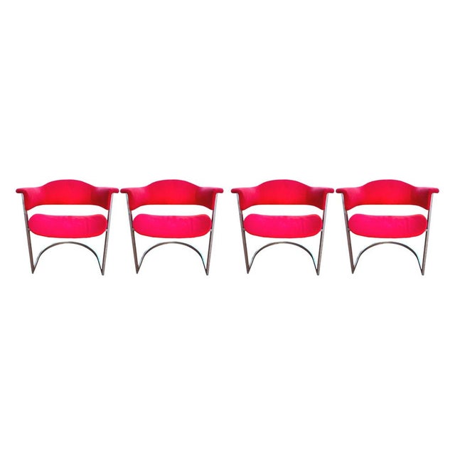 Chairs by V. ntroini for Mario Sabot, Set of 4 For Sale - Image 10 of 10