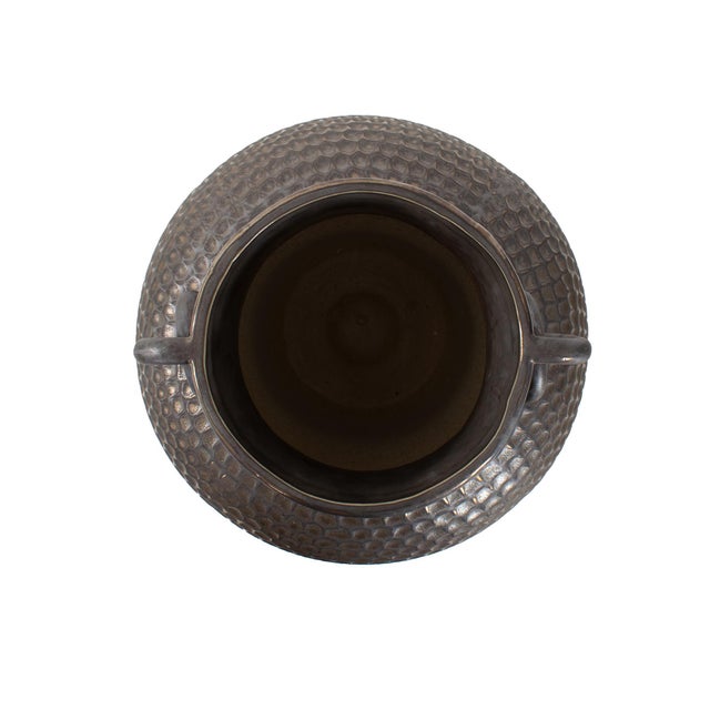 Gray Ashforge Textured Vase Large For Sale - Image 8 of 11