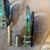 Metal Two 1960s. Space Age Steel and Blue and Verde Nilo Glass Wall Sconces by Veca For Sale - Image 7 of 15