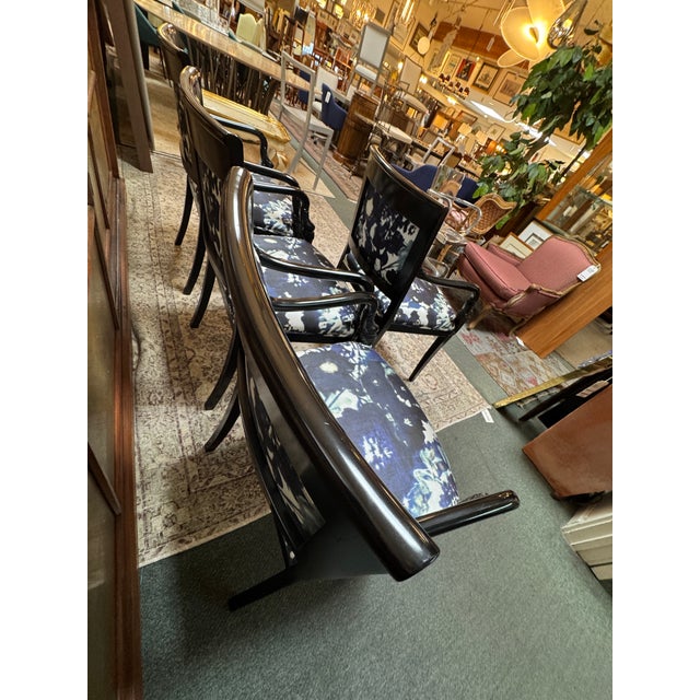 Roberto Barahona Bespoke Dining Room Chairs, Set of Four For Sale - Image 4 of 12