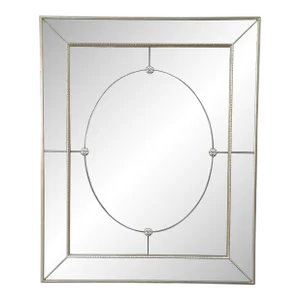 Vintage Canadian Antiqued Venetian Style Wall Hall Vanity Mirror