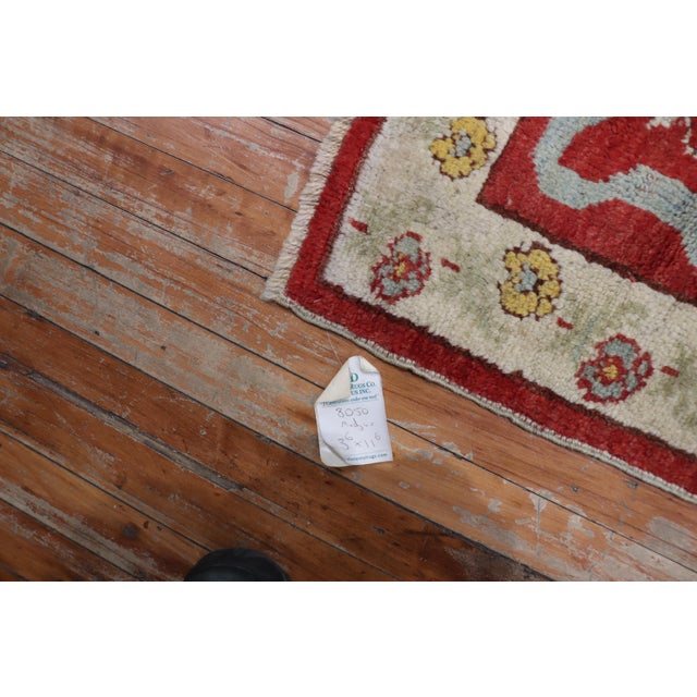 Zabihi Collection Antique Turkish Ghiordes Runner - 3'6" x 11'6" For Sale - Image 13 of 18