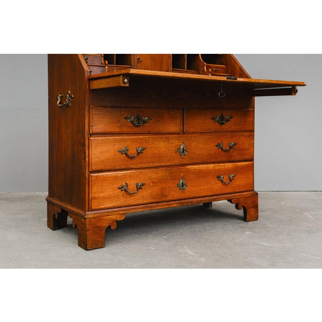 Biedermeier Slant-folding Secretary Desk For Sale - Image 11 of 18