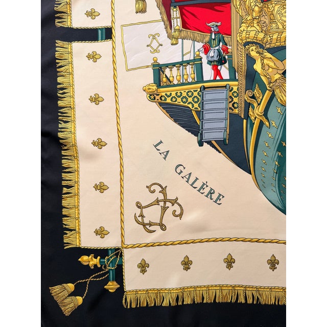 Hermès La Réale Silk Scarf 1990 by Grygkar Hugo For Sale - Image 12 of 12