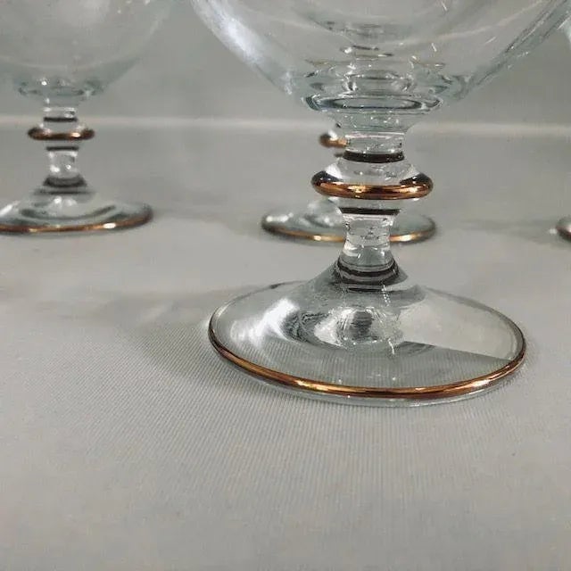 Mikasa 90's Mikasa "Victorian Garland Gold" Pattern Sherbet S/4 For Sale - Image 4 of 5