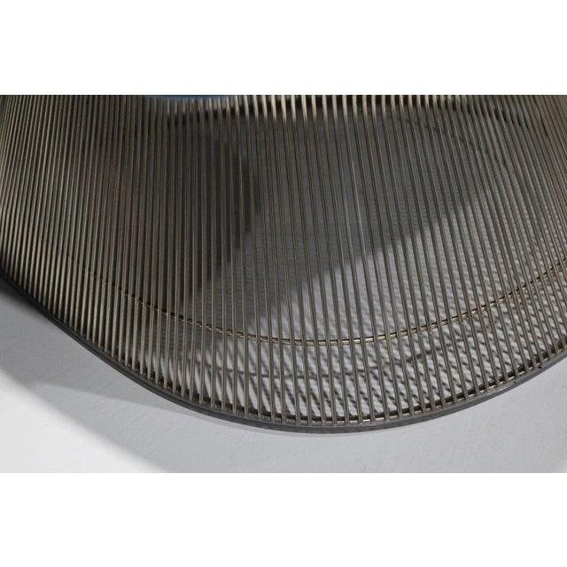 Mid-20th Century Pair of Easy Chairs by Warren Platner for Knoll in Blue Mohair For Sale - Image 9 of 9