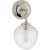 Katie Small Acorn Sconce in Polished Nickel with Clear Glass Designer: Thomas O'Brien Height: 13.4" Extension: 8.75"...
