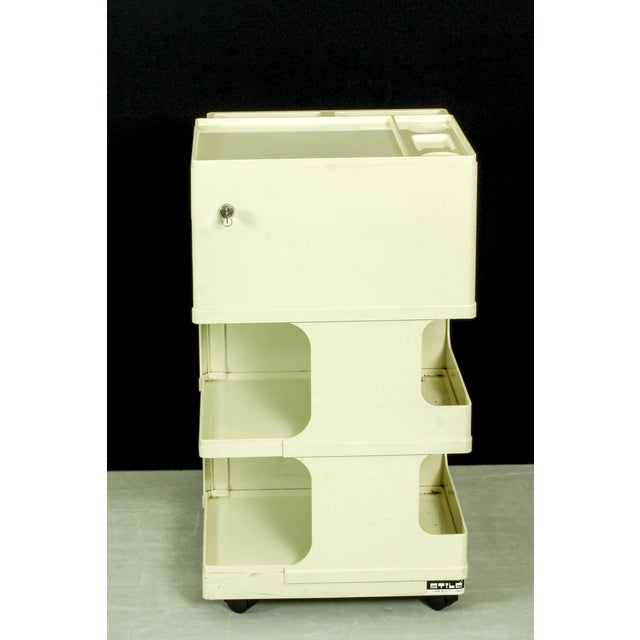Plastic Mid-Century Modern Artists Trolley by Giovanni Pelis for Stile Neolt, 1970s For Sale - Image 7 of 10
