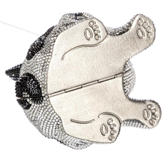 2019 Judith Leiber French BullDog Fred Crystal Minaudiere Evening Clutch Bag Collector’s Edition in Box For Sale - Image 15 of 18