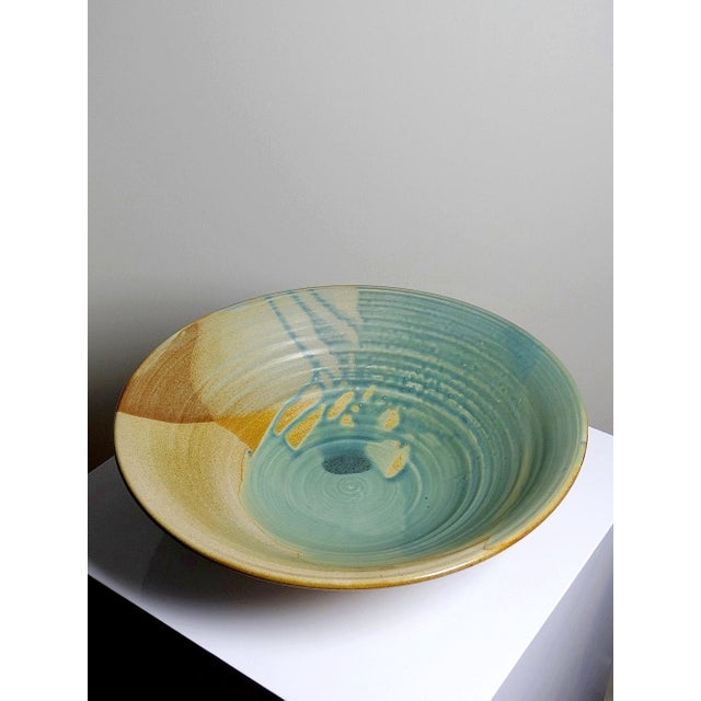Large Dutch Ceramic Fruit Bowl by Egbert Boonstra, 1990s For Sale - Image 4 of 15