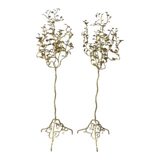Gold Tree 8-Candle Floor Candelabra For Sale